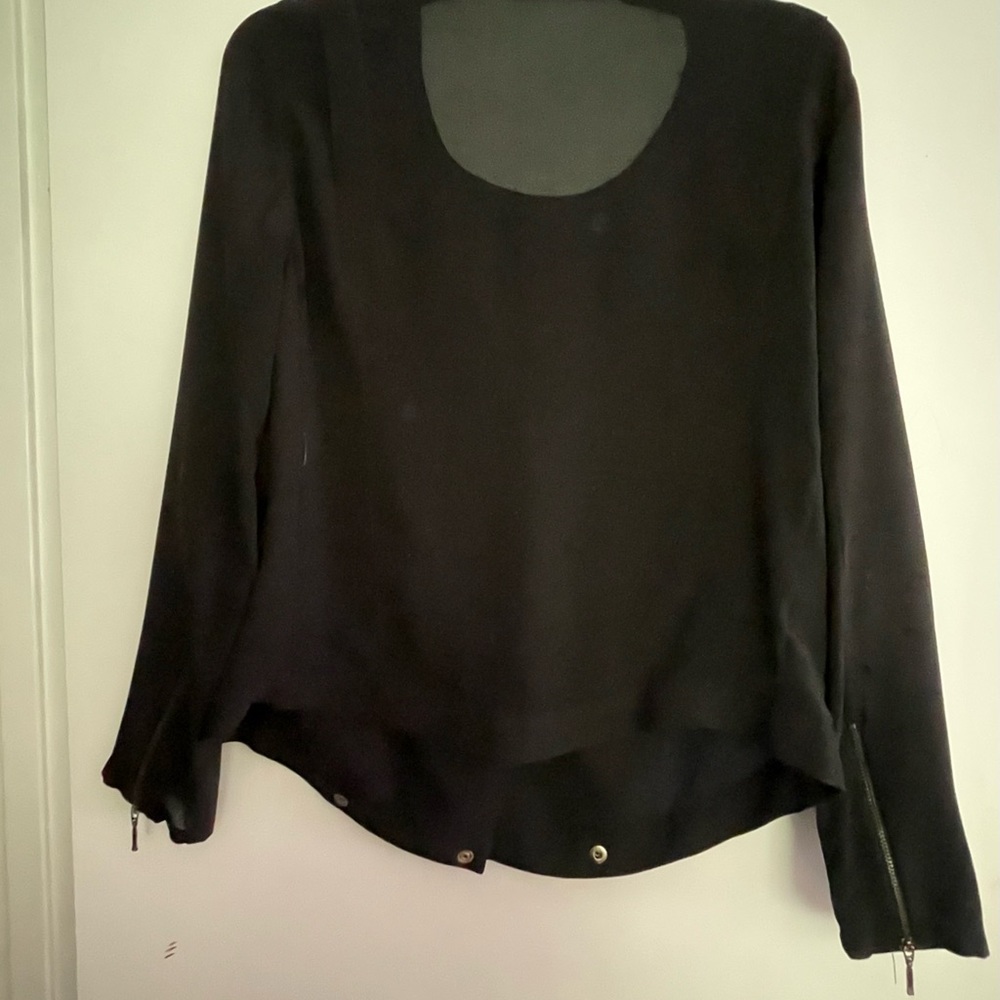 Zara basic light jacket, black. - Picture 3 of 3
